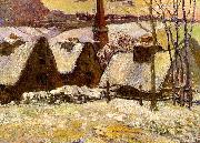 Paul Gauguin Breton Village in the Snow oil on canvas
